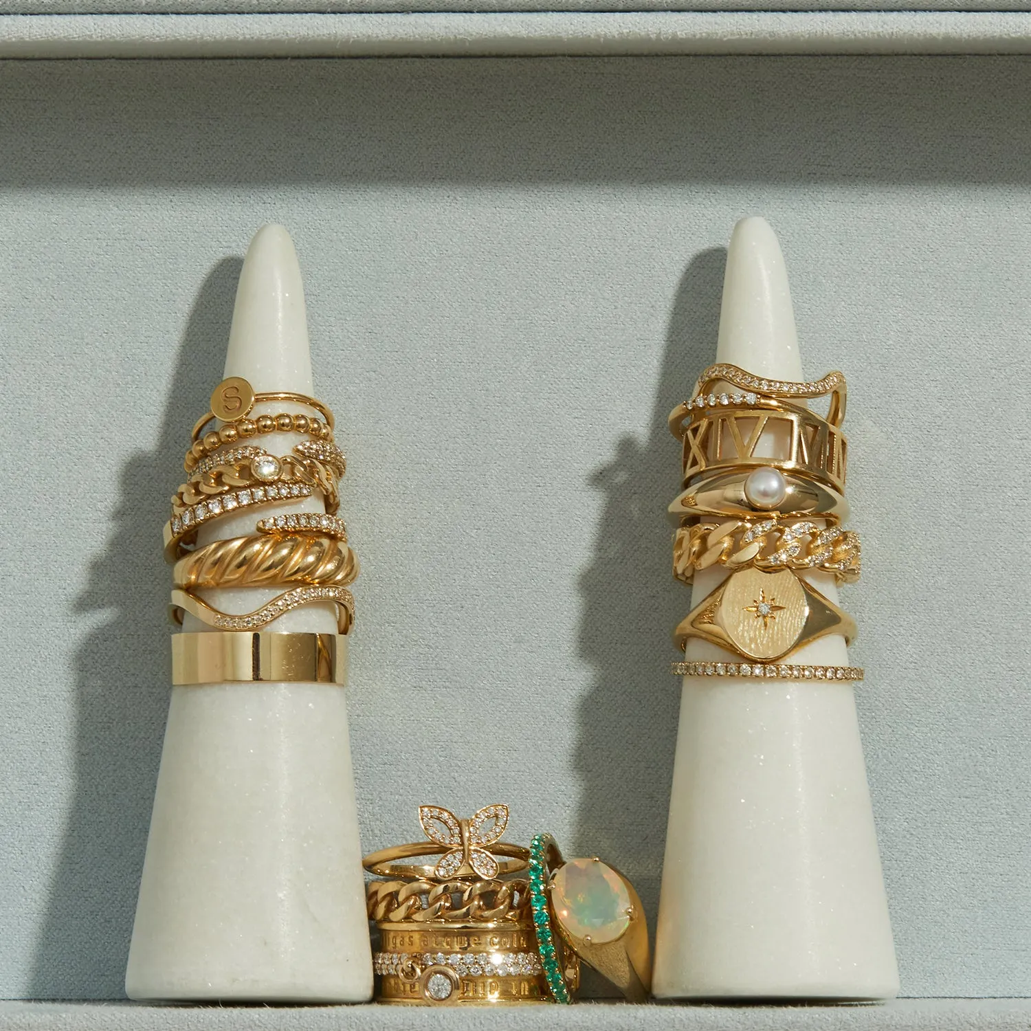 Diamond Wave Ring