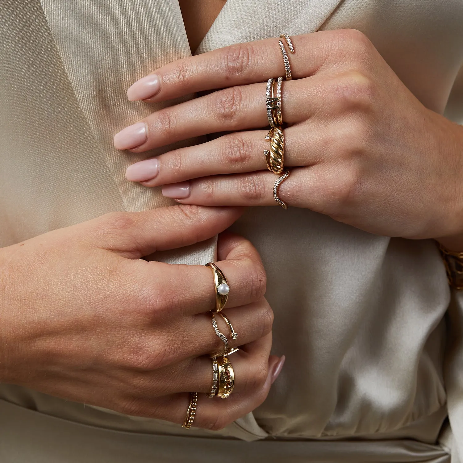 Diamond Wave Ring