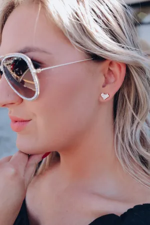 Dione Stud Earrings - Gold