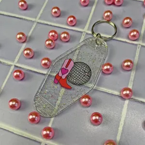 Disco Cowgirl Keychain