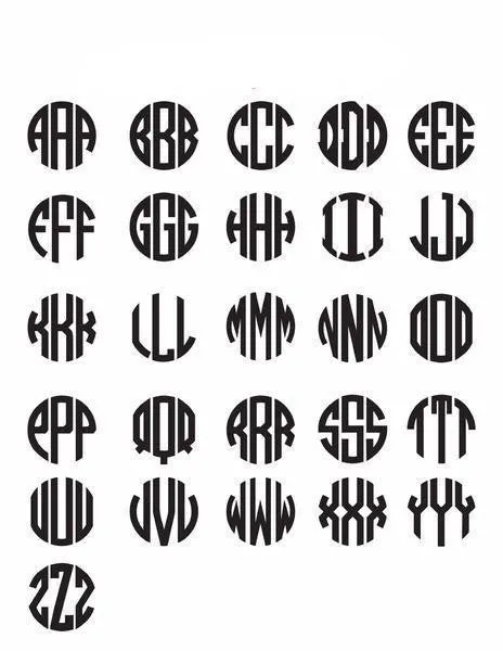 DISCONTINUED - Calypso Block Monogram Keychain (WS)