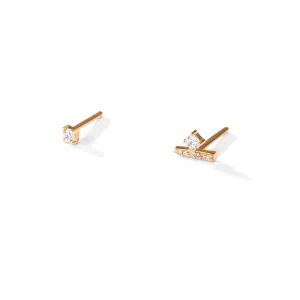 Dot And Line Stud Earring