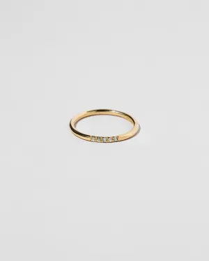 Dot Band in Five Stone 18k Yellow Gold With Montana Sapphires - sz8 x Vault