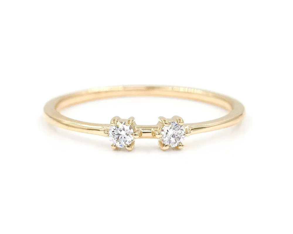Double Diamond Stacker (Ready to Ship size 6.5)