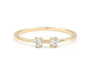 Double Diamond Stacker (Ready to Ship size 6.5)