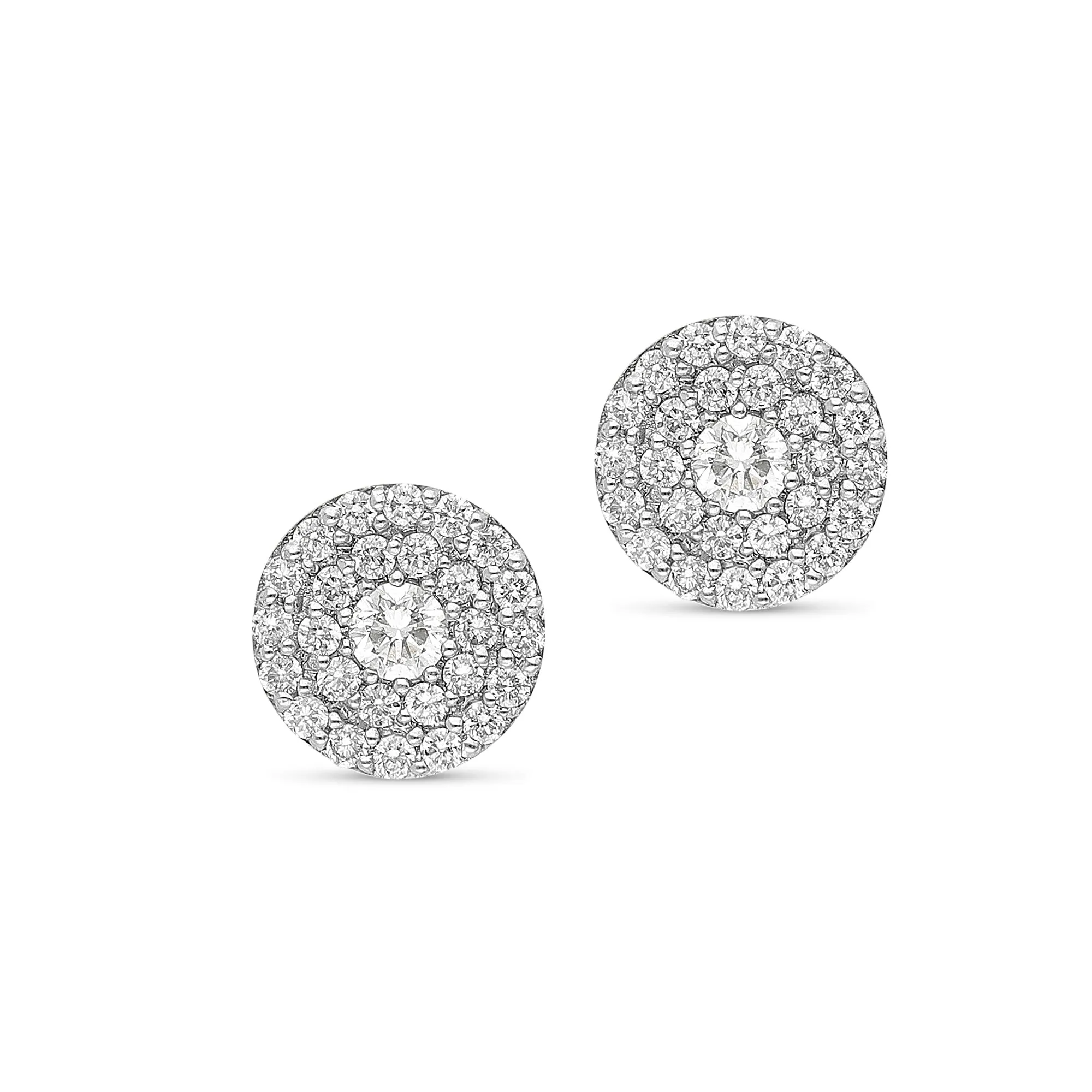 Double Halo Diamond Studs - .60 Carat