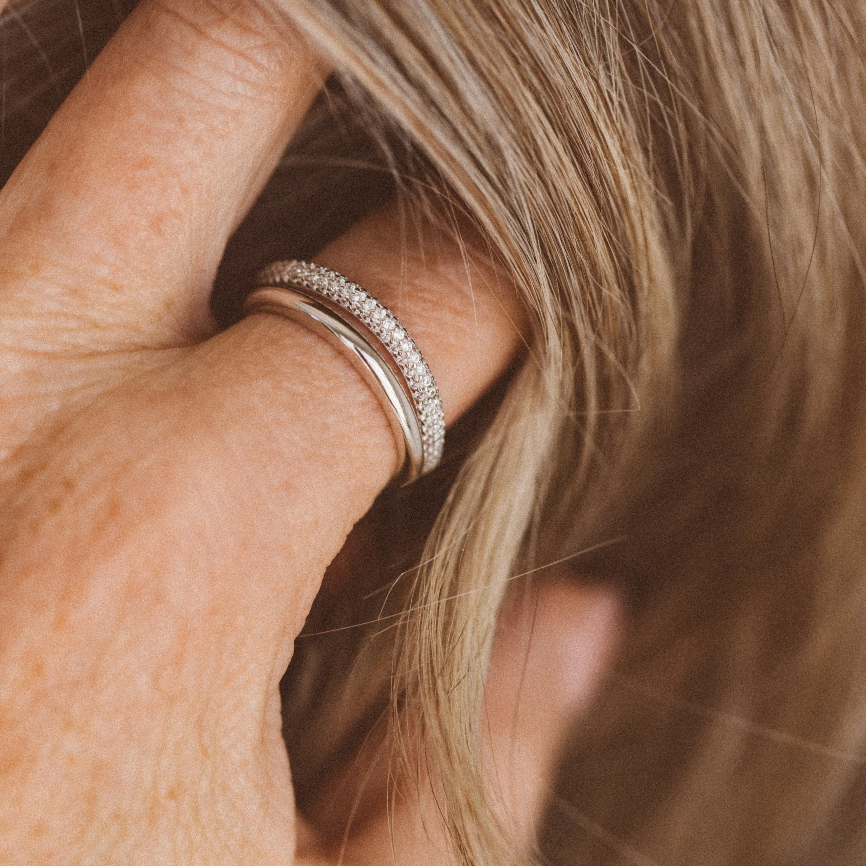 Double Pave Stacking Set