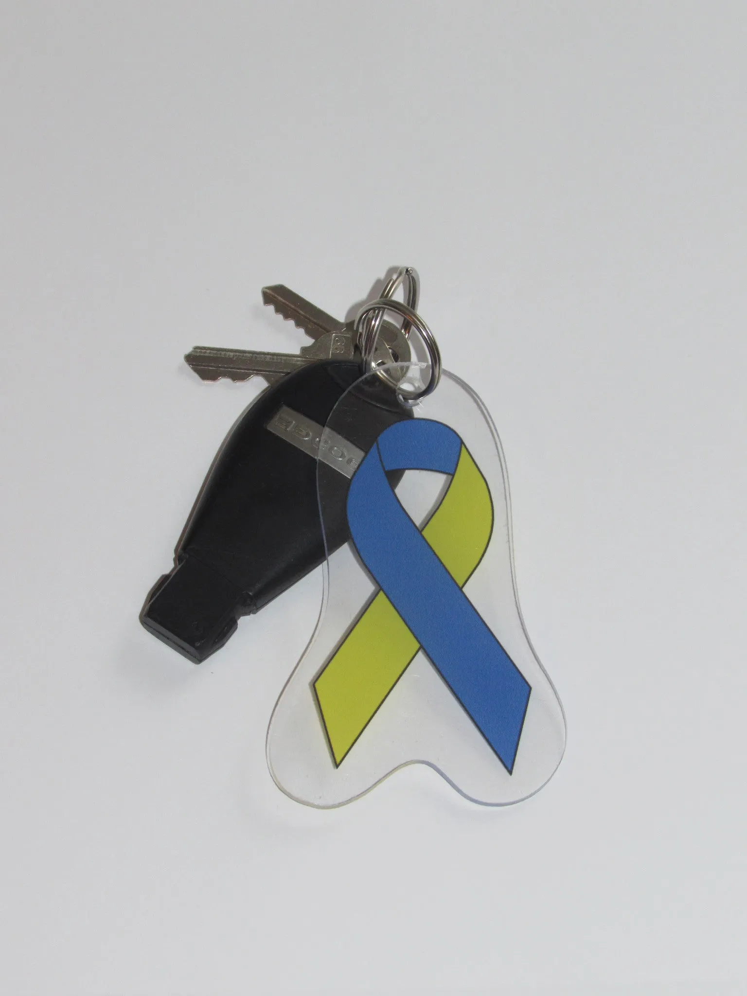 Down Syndrome Awareness Ribbon Keychain
