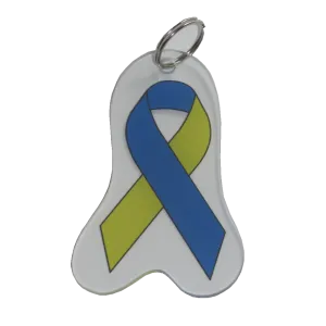 Down Syndrome Awareness Ribbon Keychain