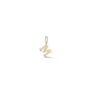 DRD Initial Charm in Yellow Gold