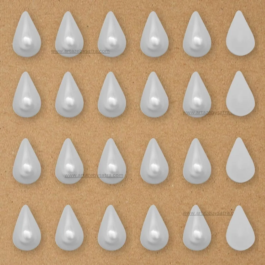 Drop Shape Half Pearl Beads | Size : 14mm | 500g | PC47