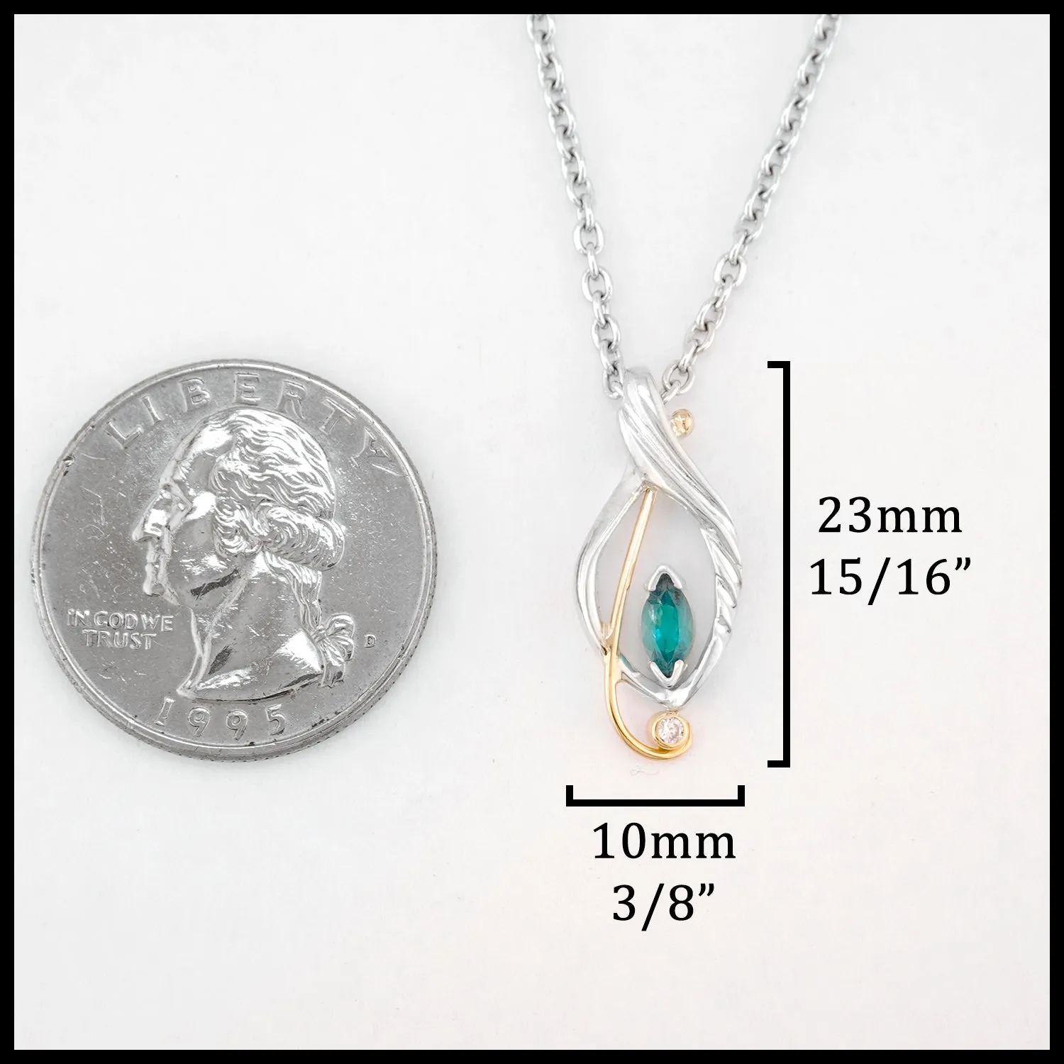 Elegance Emerald Pendant