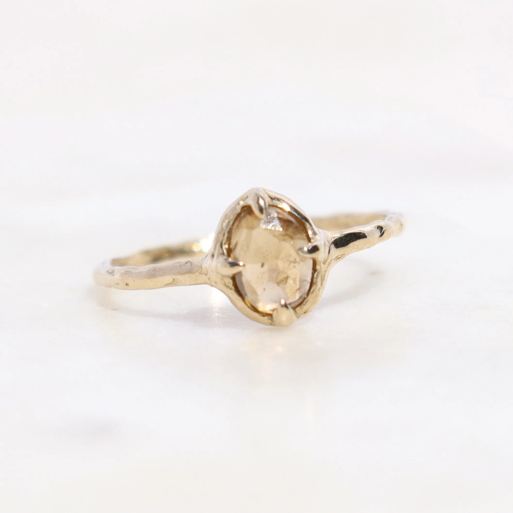 Ellowyn Ring | Rustic Green Spinel, 14k Gold