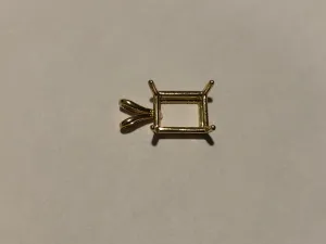 Emerald Double Wire Pendant