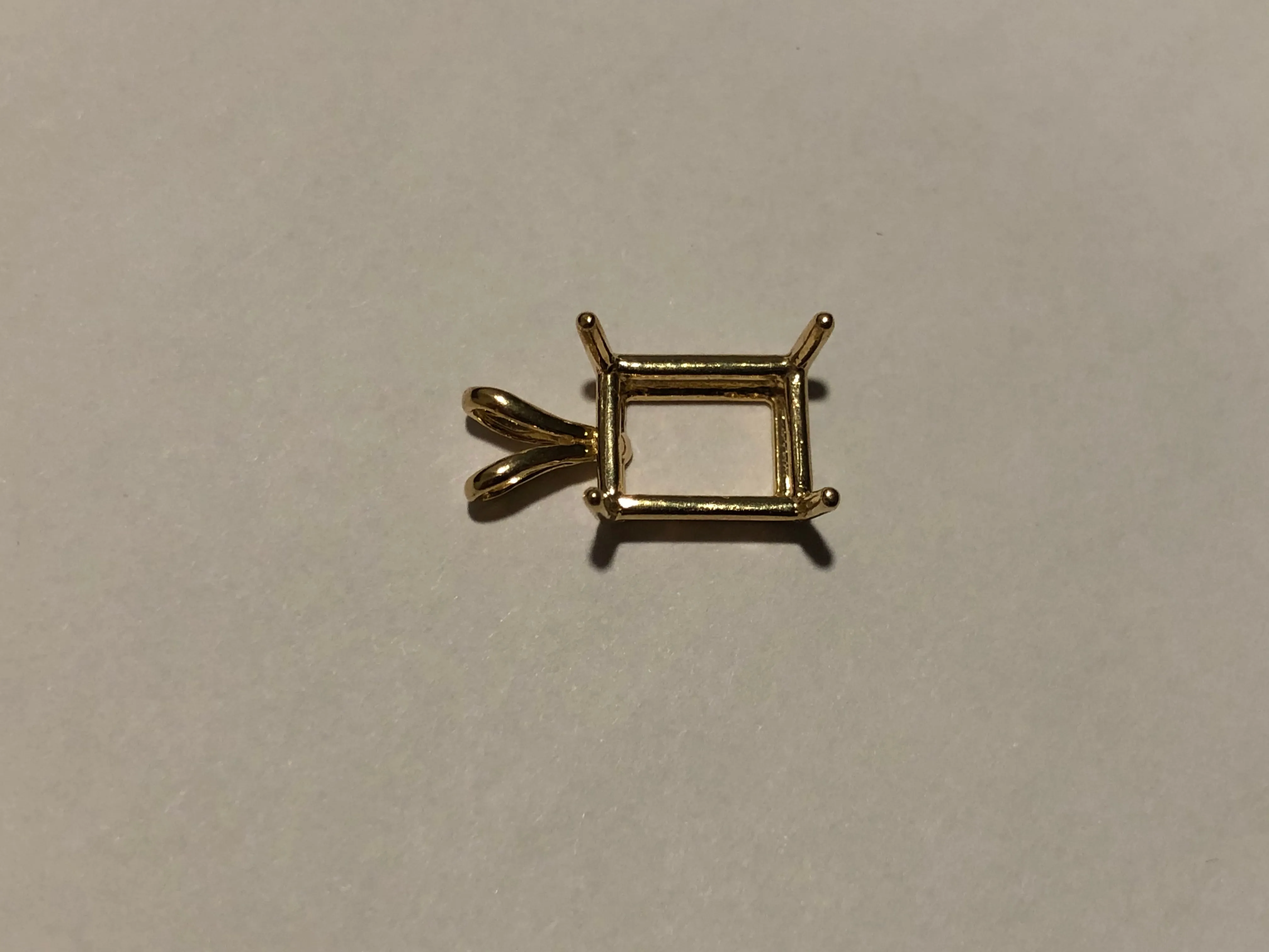 Emerald Double Wire Pendant