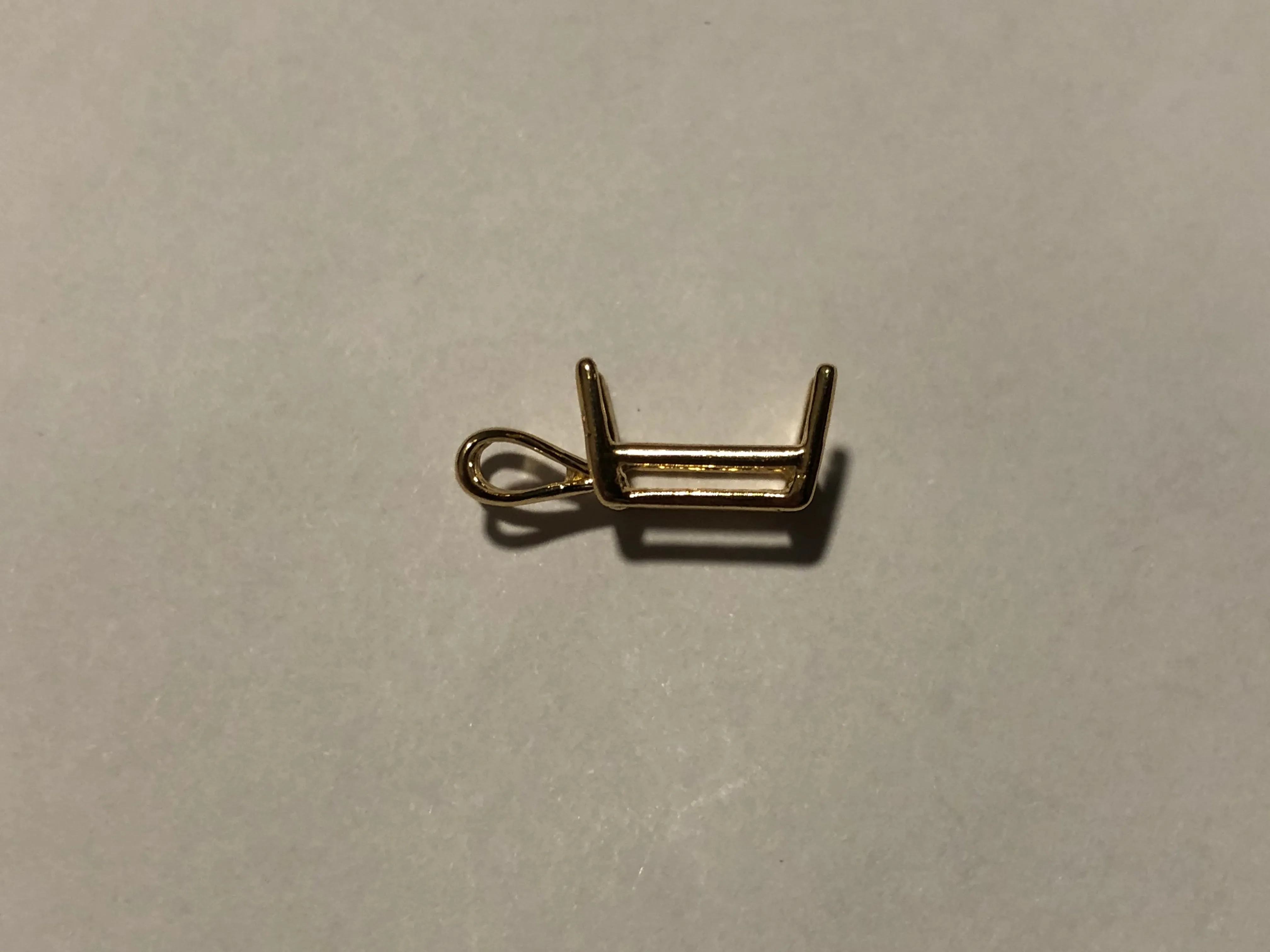 Emerald Double Wire Pendant