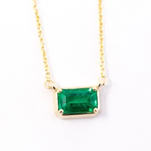 Emerald Gold Necklace