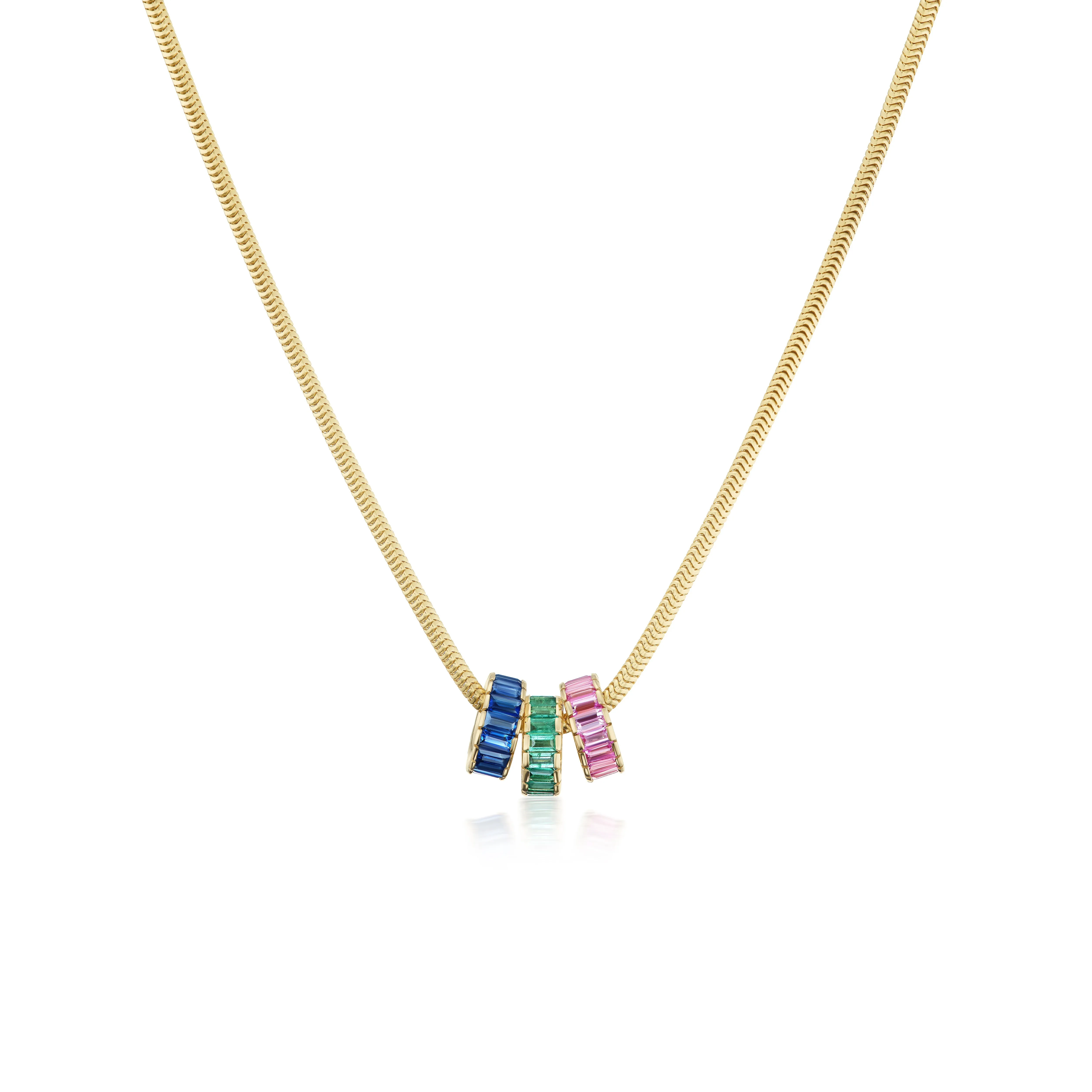 Emerald Rondelle Bead