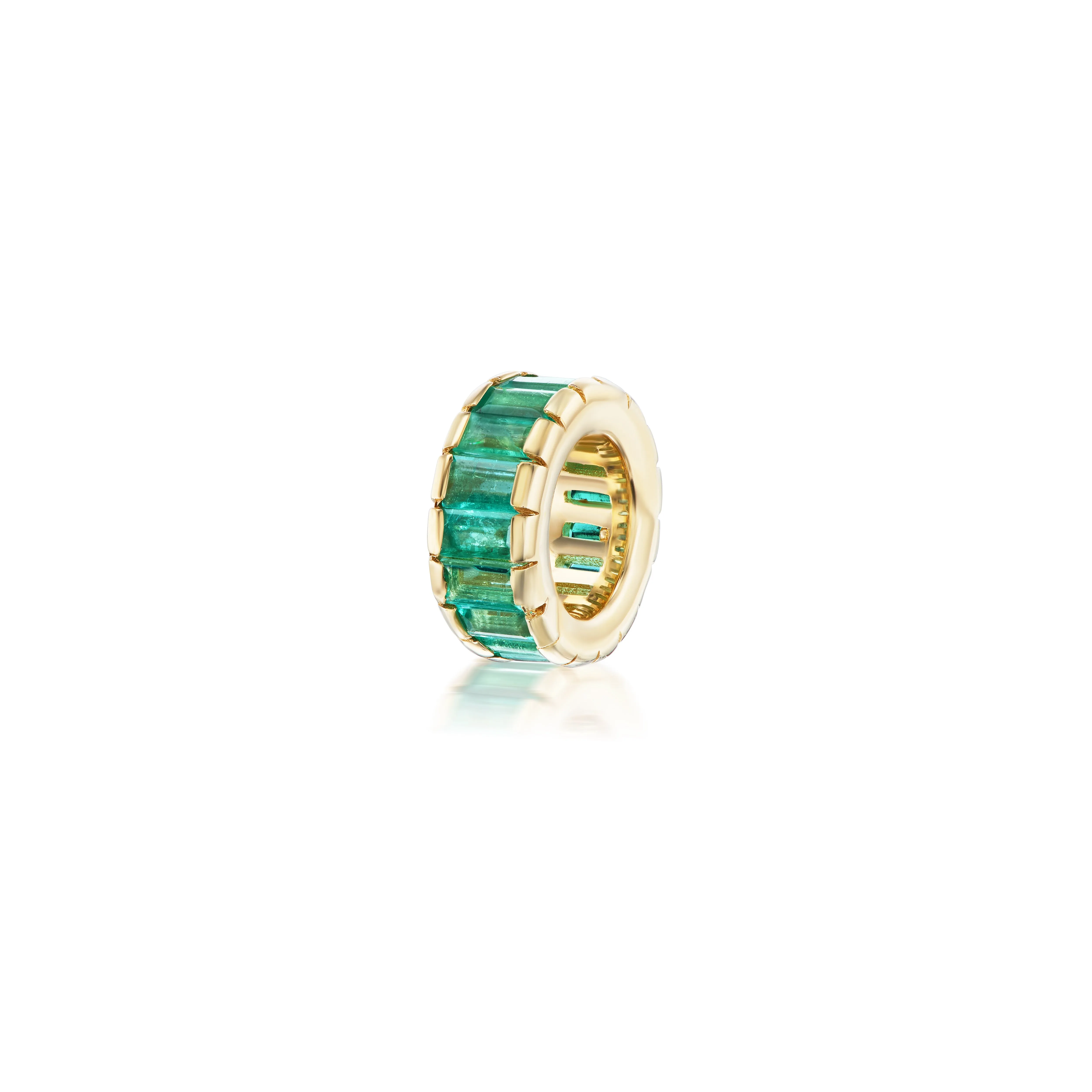 Emerald Rondelle Bead