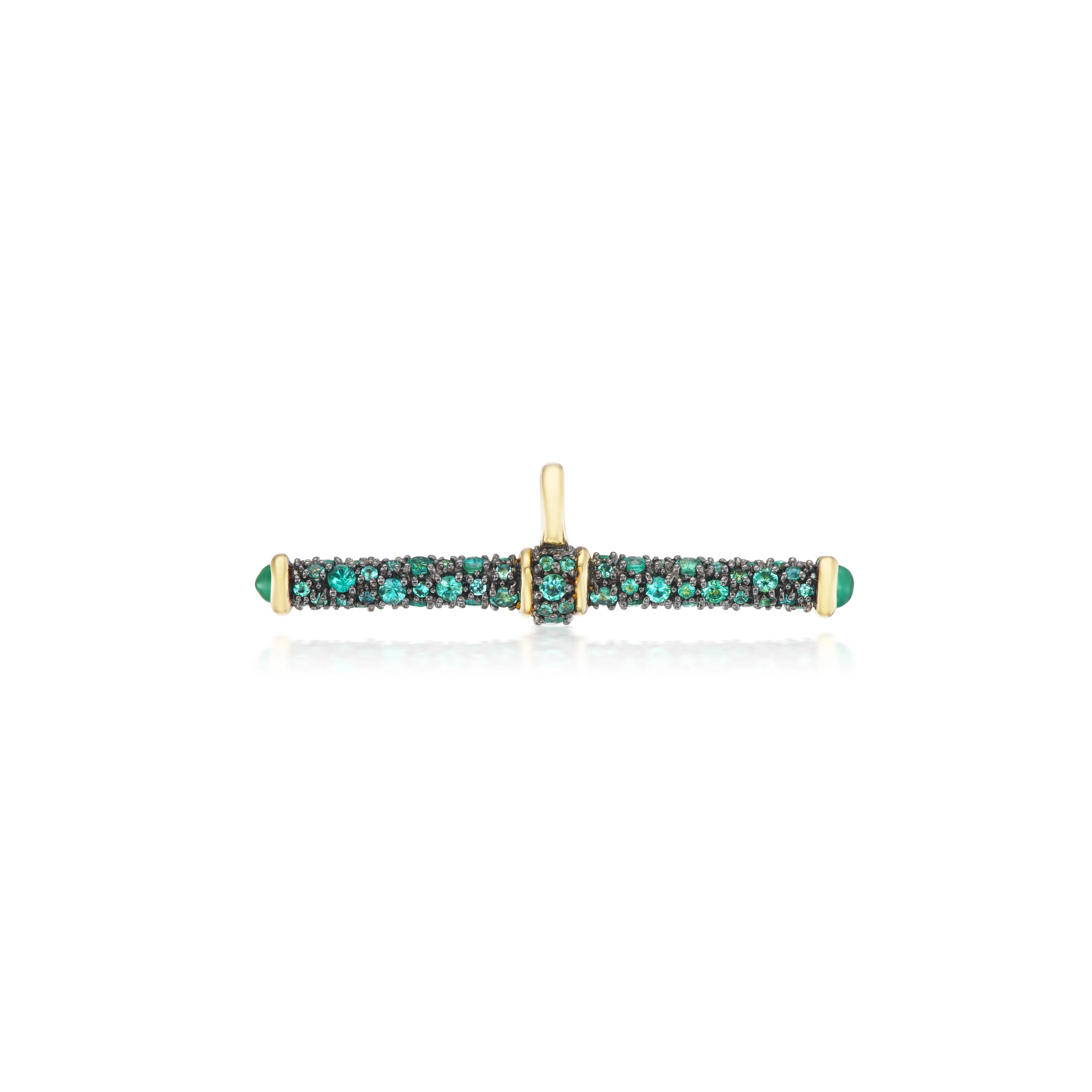 Emerald T-Bar Pendant