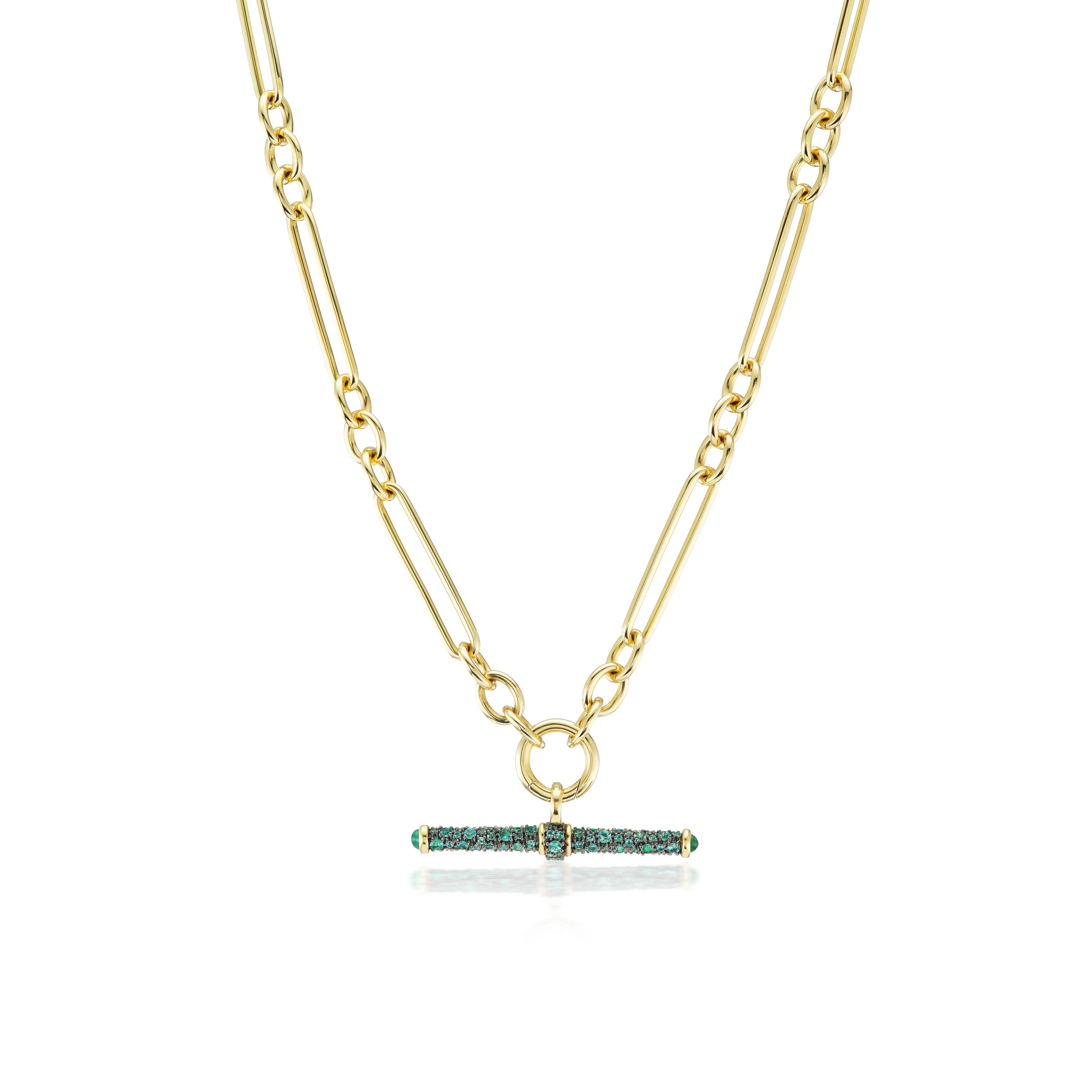 Emerald T-Bar Pendant