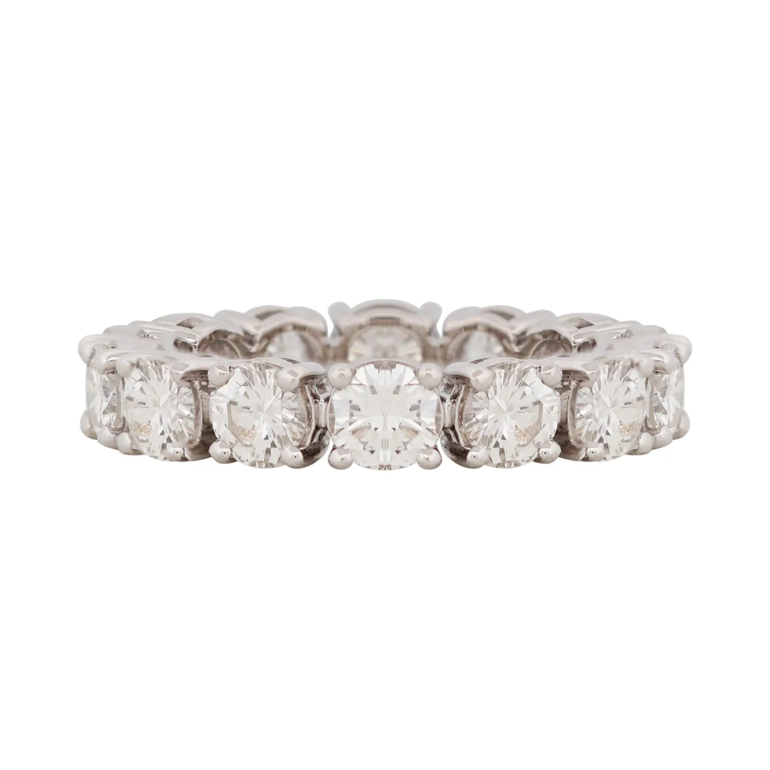 Enlarged Setting Round Diamond Eternity Ring