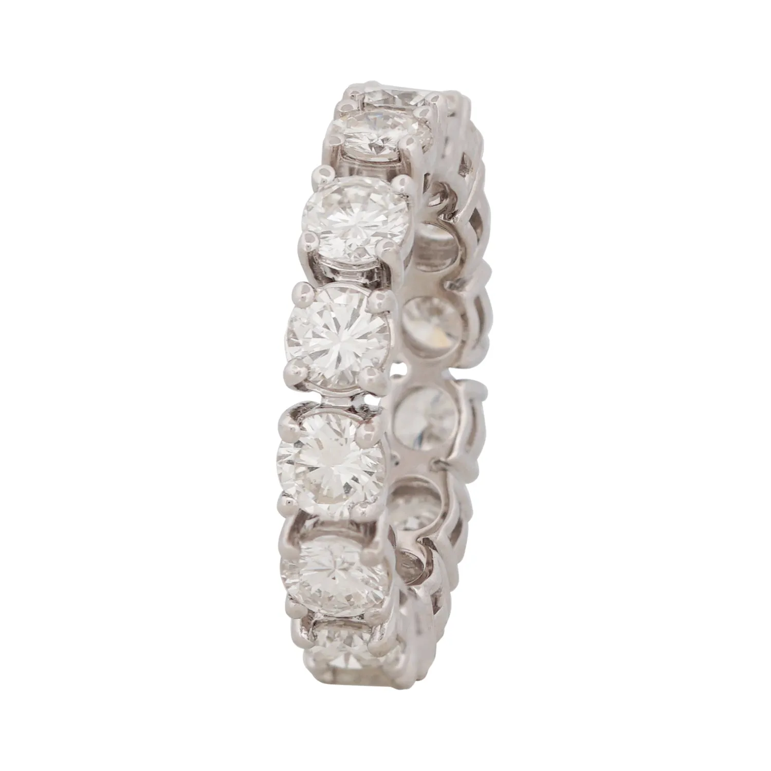 Enlarged Setting Round Diamond Eternity Ring