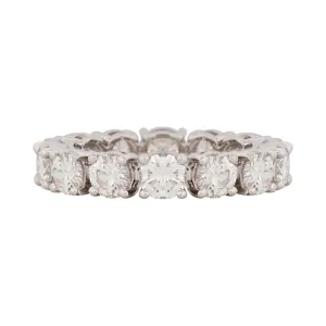 Enlarged Setting Round Diamond Eternity Ring