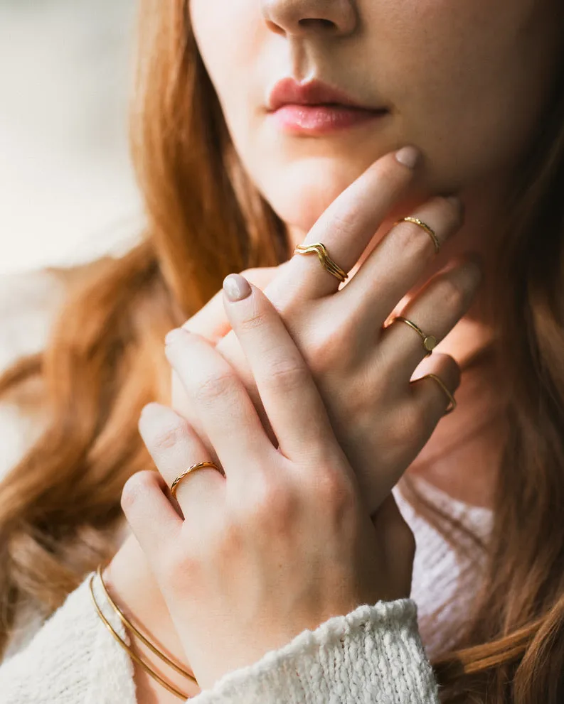 Etched Stacking Ring