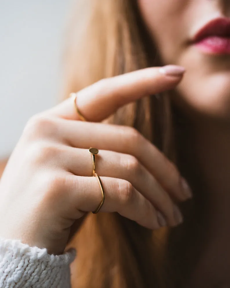 Etched Stacking Ring