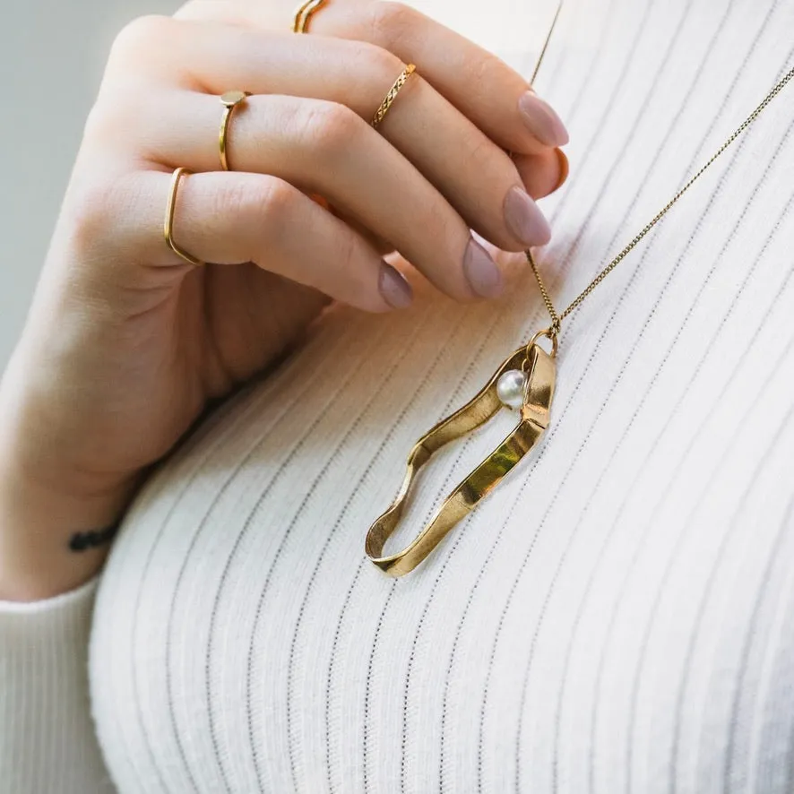Etched Stacking Ring