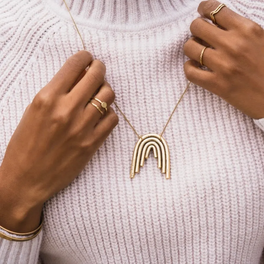 Etched Stacking Ring