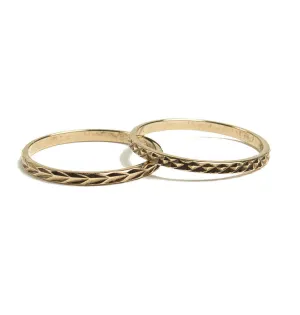 Etched Stacking Ring