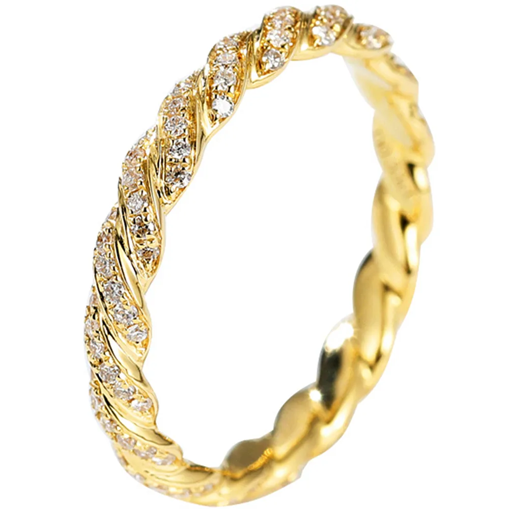 Eternity Twist Diamond Wedding Ring