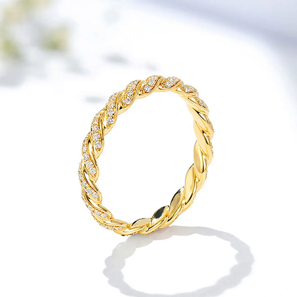 Eternity Twist Diamond Wedding Ring