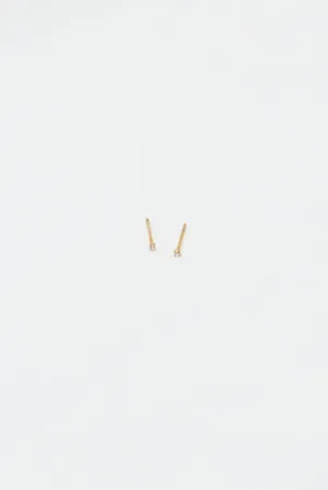 Extra Small Pin Diamante Earrings