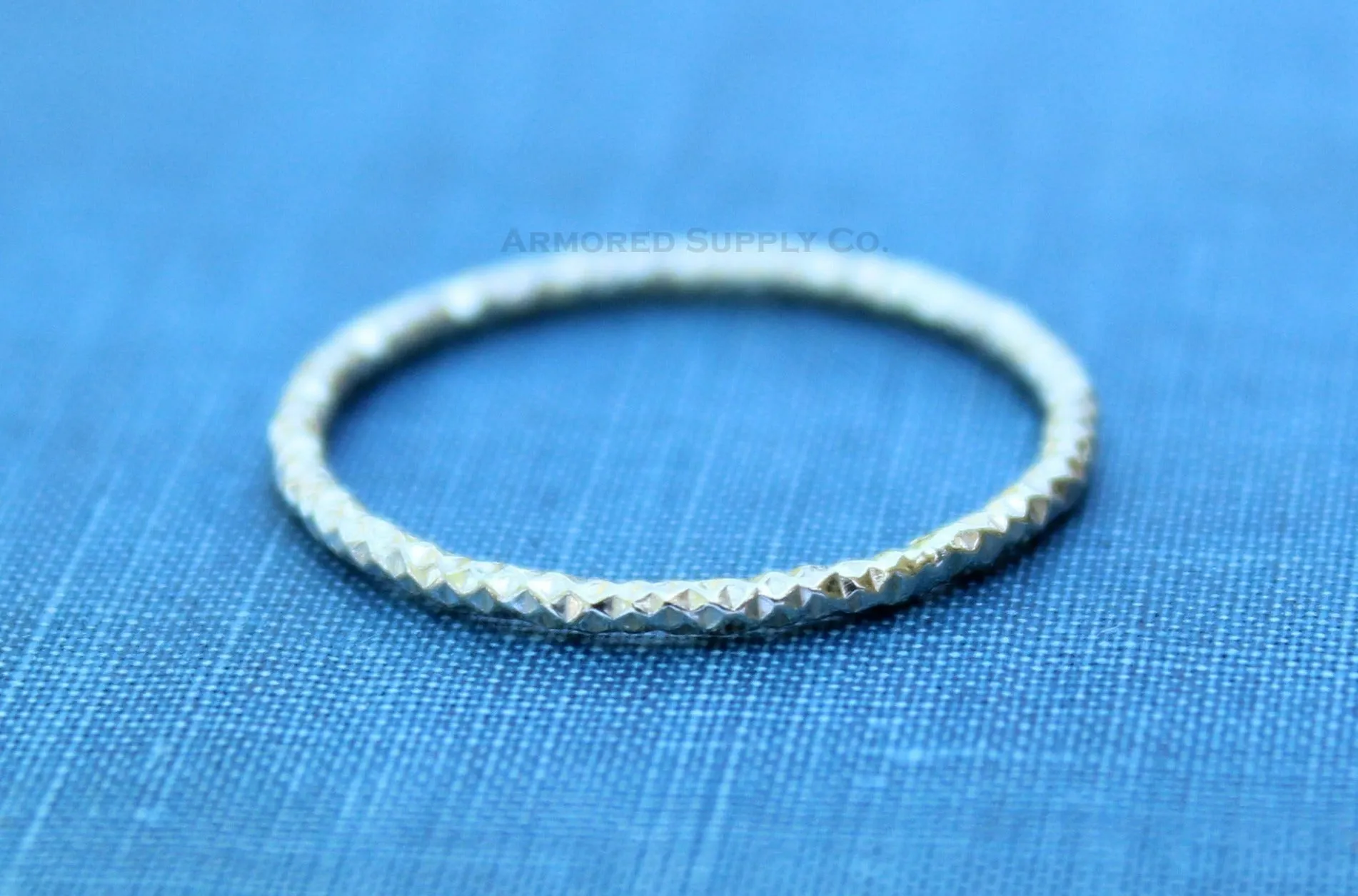 Faceted Stacking Ring - Choose Sterling Silver or Gold Filled