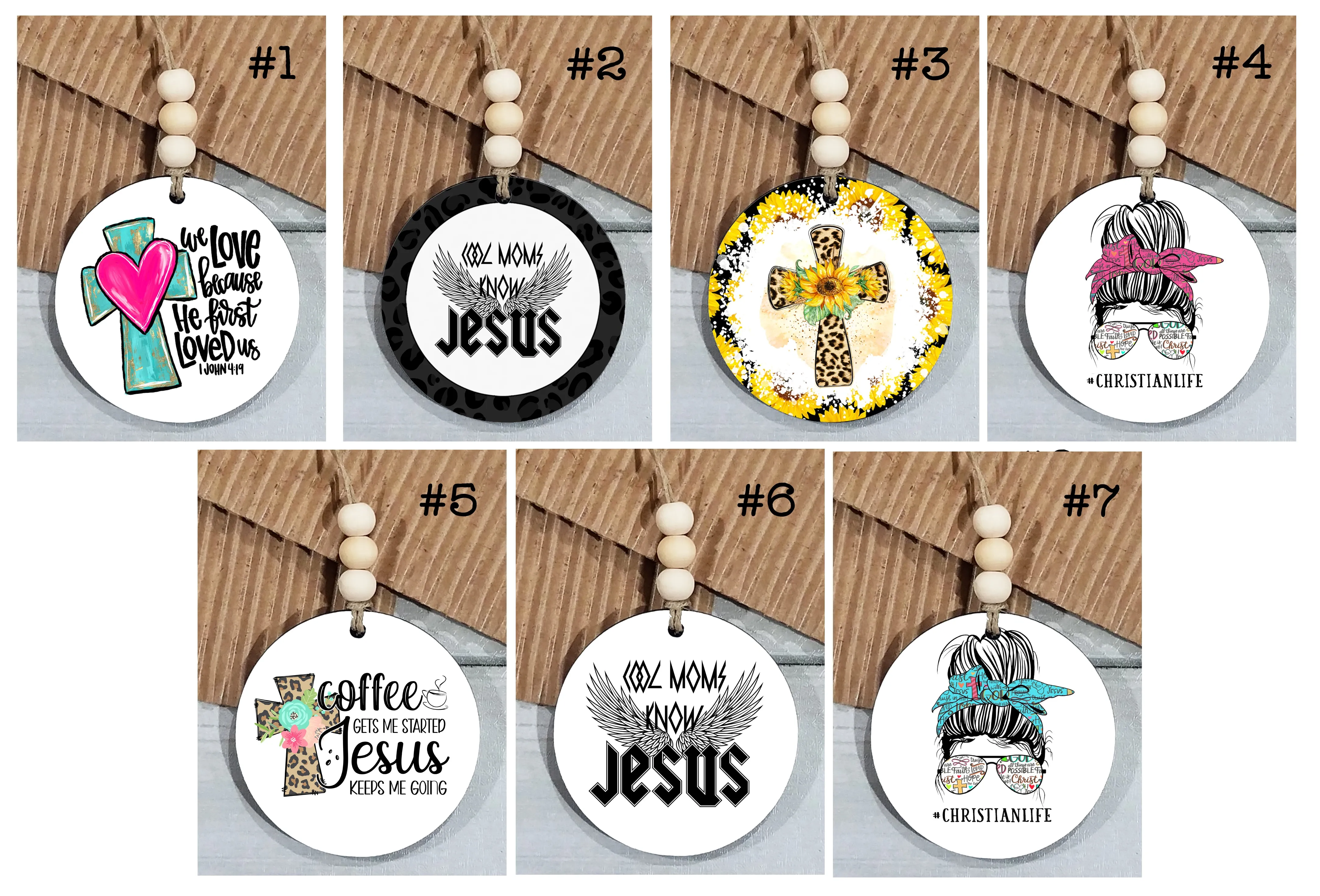 Faith Based Car Charms & Keychains - Wholesale