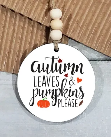 Fall Themed Car Charms - Wholesale