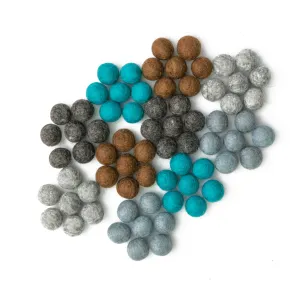 Felt Balls for DIY Crafts - 2 cm Mix colors - 300 pcs