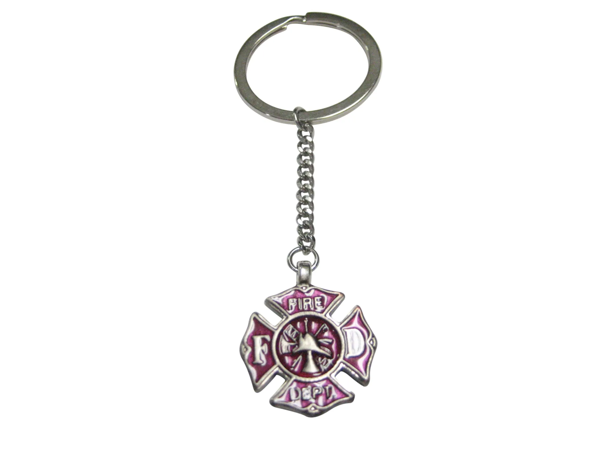 Fire Fighter Emblem Pendant Keychain