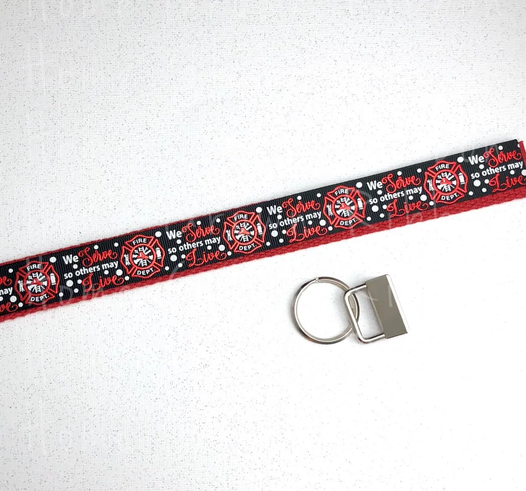 Firefighter Support - We Serve So Others May Live Key Fob Kit - Multiple Colors Available