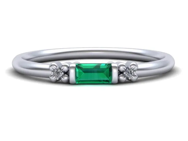 Flora Tiny Baguette Band