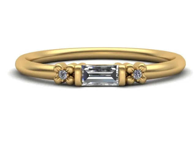 Flora Tiny Baguette Band