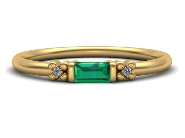 Flora Tiny Baguette Band