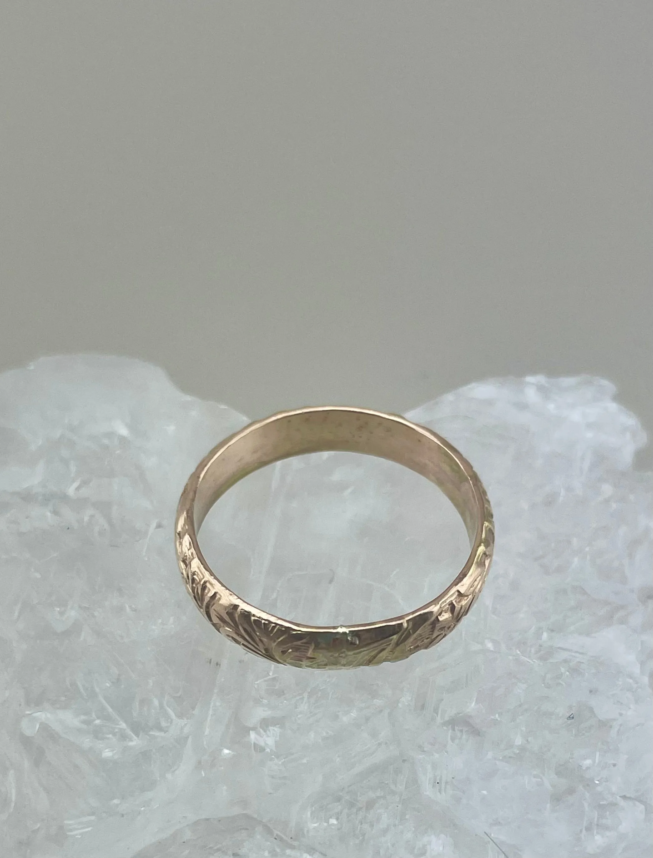 Floral Gold Fill Band