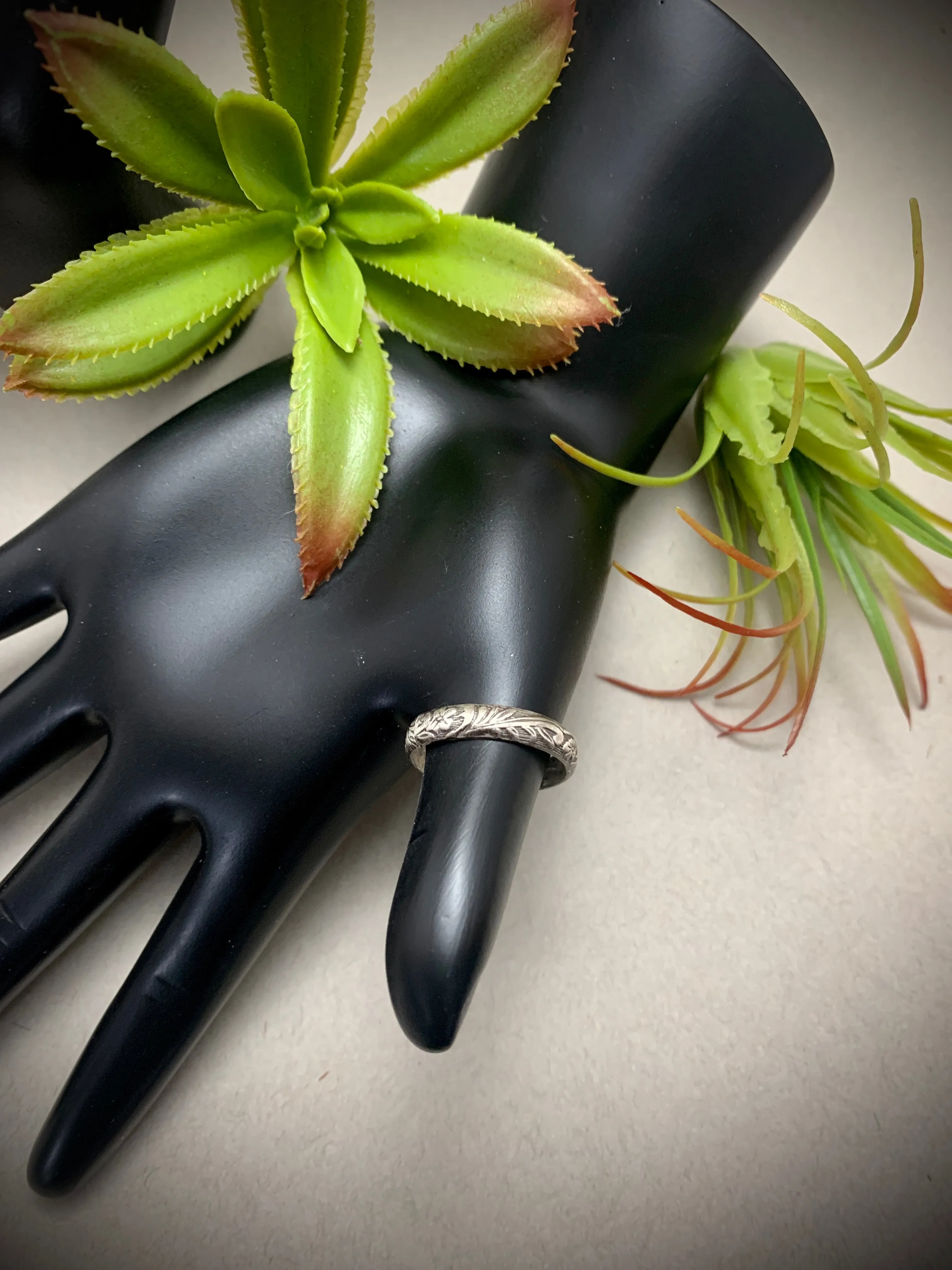 Floral Stacking Ring