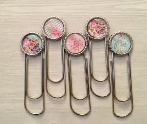 Flower Silhouette, Floral Themed Planner Clips