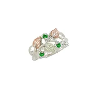Forest Emerald - Sterling Silver Black Hills Gold Ring