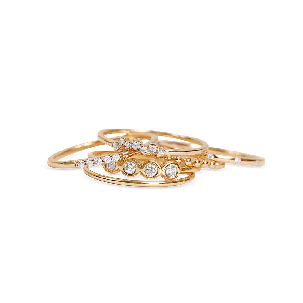 FOUR DIAMOND STACKING RING